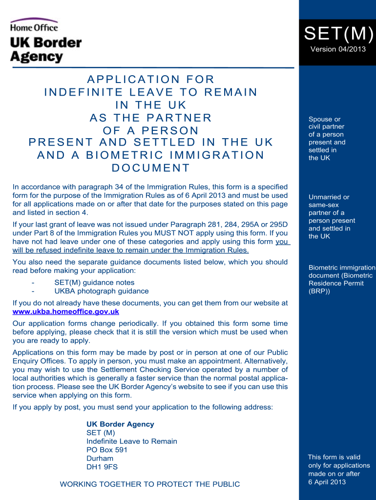 2013 2025 Form UK SET M Fill Online Printable Fillable Blank 