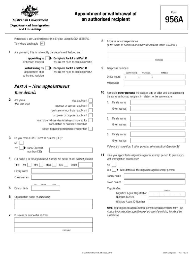 956a Form Sample Filled Fill Out Sign Online DocHub