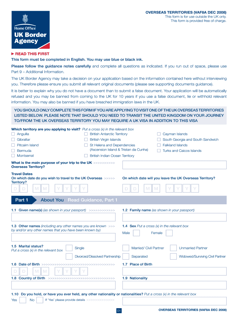 Anguilla Visa Fill Out Sign Online DocHub