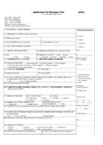 Application Form For Schengen Visa Embassy Of Italy In Manama Fill