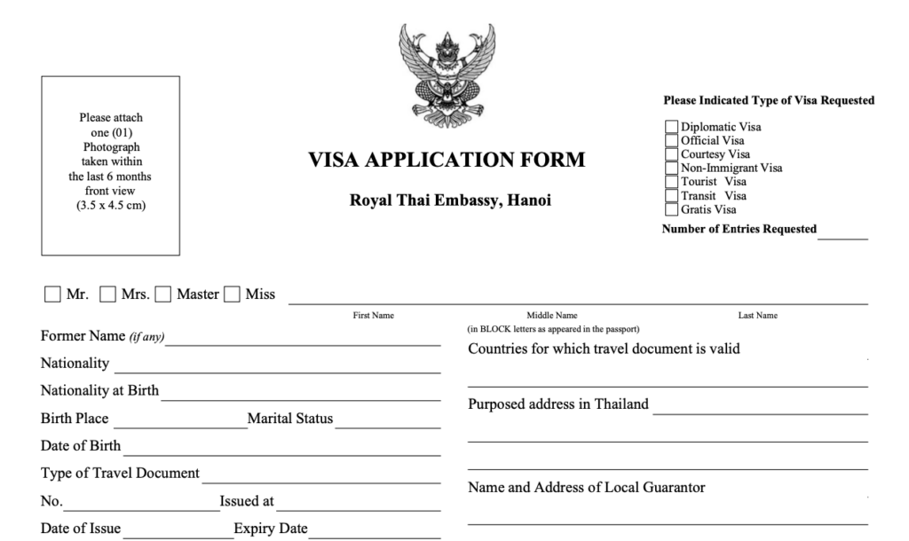 Applying For A Visa For Thailand In Hanoi How Not To Do It
