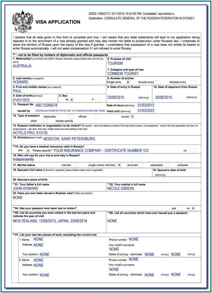 Australian Visitor Visa Form 1419 Form Resume Examples N8VZ7J42we