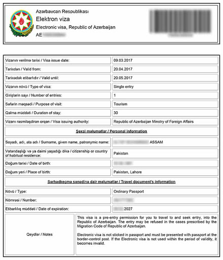 Azerbaijan E Visa Apply With ASAN Visa System Online