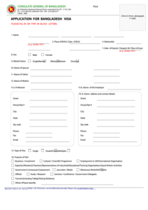 Bangladesh Tourist Visa Application Form 2022 Applicationforms
