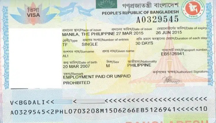 Bangladesh Visa Application Fees Requirements And Types Work 