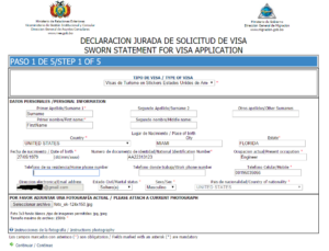 Bolivia Tourist Visa Application Form 2023 Applicationforms