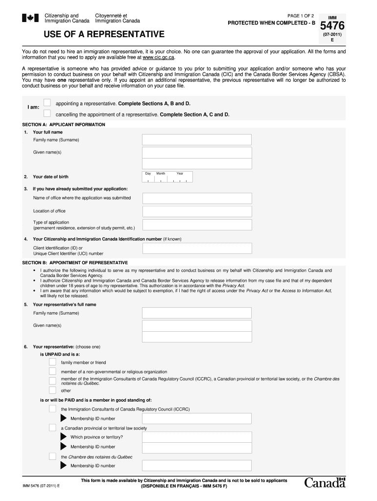 Canada Visa Application Form Pdf Fill Out Sign Online DocHub