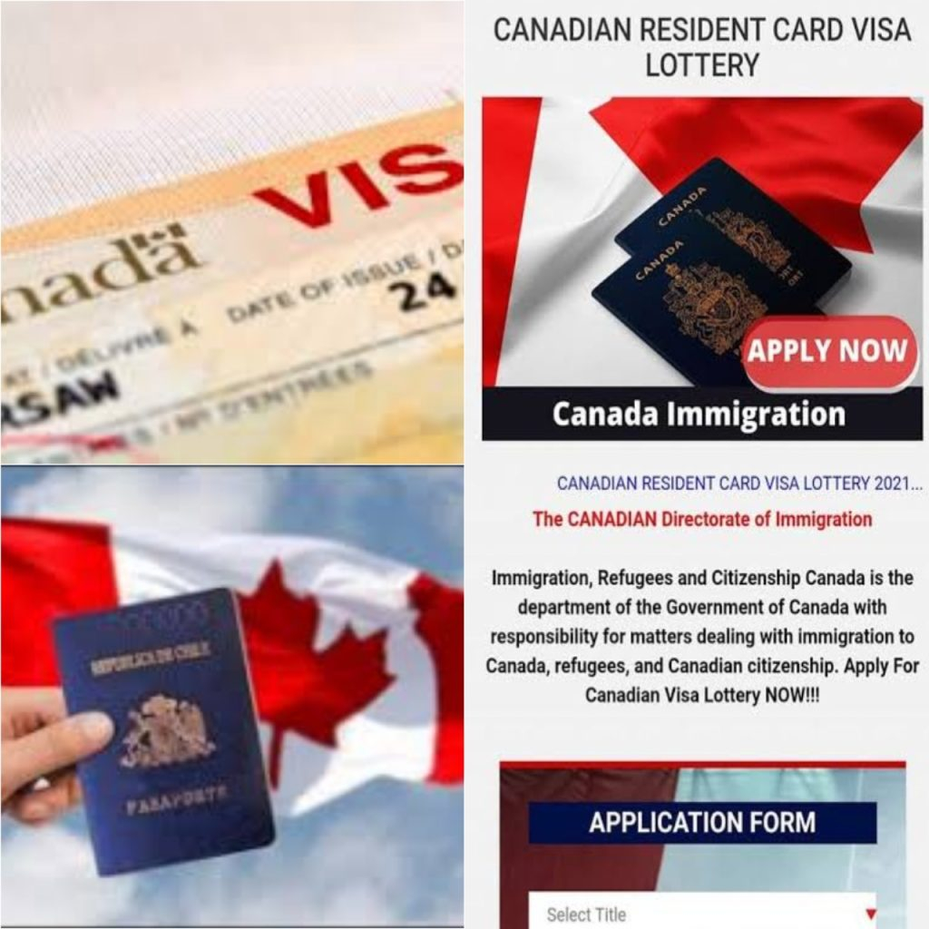 Canada Visa Lottery 2023 Visa Application Form