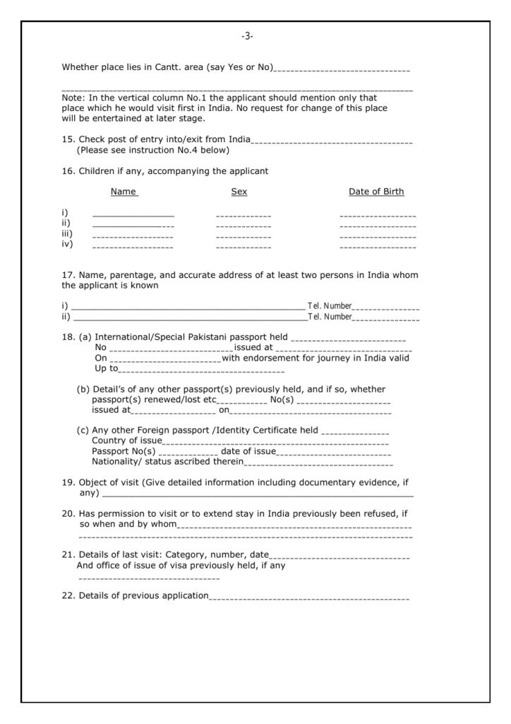 Canton Of Bern Switzerland Indian Visa Application Form For Pakistani 