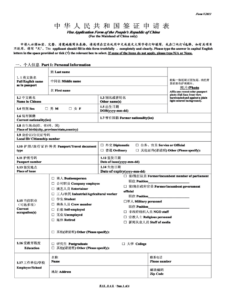 China Visa Application Form Pdf Fill Out Sign Online DocHub