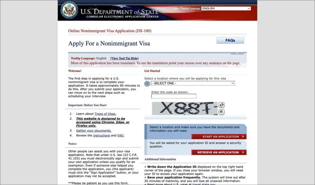 DS 160 Form For US Visa Everything You Need To Know