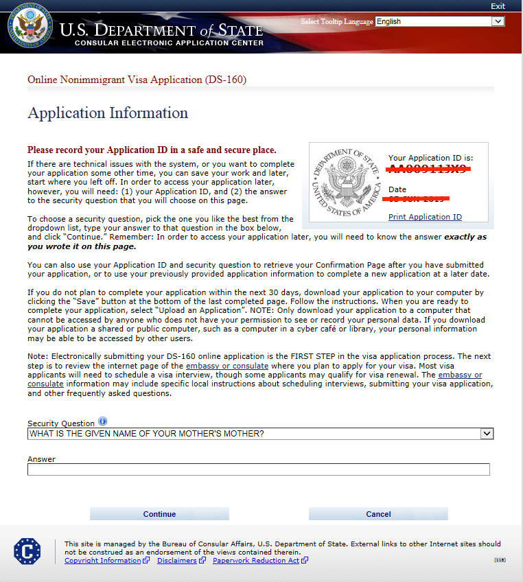 Ds 160 Form Printable Version