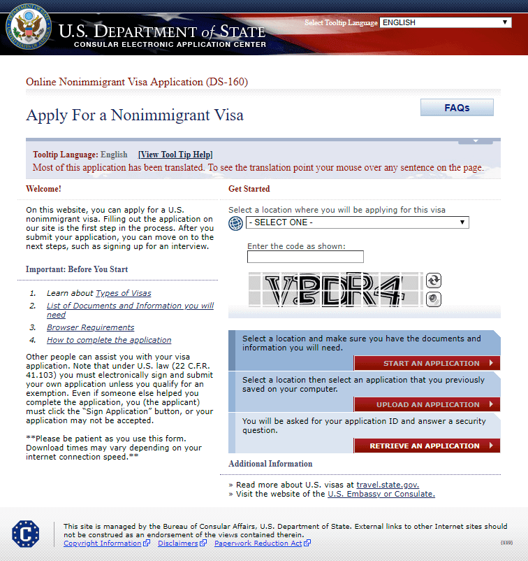 Ds 160 Form Us Visa Soakploaty