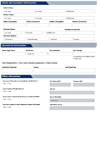 Duly Accomplished Admission Form The Child And Adolescent Learners