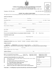 Egypt Business Visa Application Form Dubai Darrin Kenney s Templates