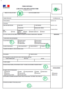 Emigrate Or Immigrate France Visa Application Form
