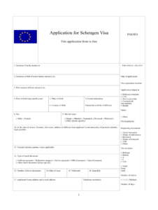 ES Application Form For Schengen Visa Fill And Sign Printable
