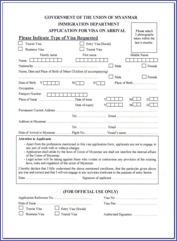 Ethiopian Consulate Visa Application Form Form Resume Examples Images 