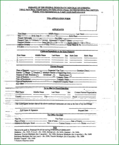 Ethiopian Embassy Visa Application Form Uganda Form Resume Examples