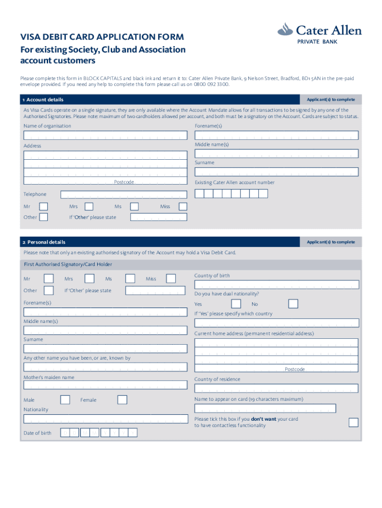 Fillable Online AIB Visa Purchasing Card Application Form PDF Free 