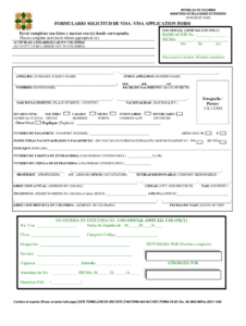 Fillable Online Your Visa Your Application U S Embassy In Colombia