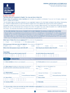 Filled Uk Visa Application Form Sample Fill Out Sign Online DocHub