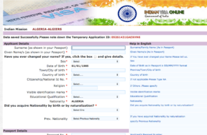 Filling Out Your Online Indian Visa Application Form