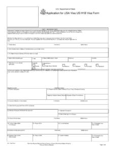 Form For Usa Form Visa Fill Online Printable Fillable Blank