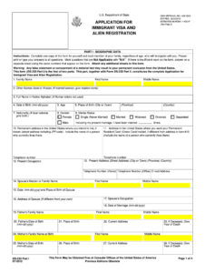 Free Fillable Immigration Forms Printable Forms Free Online