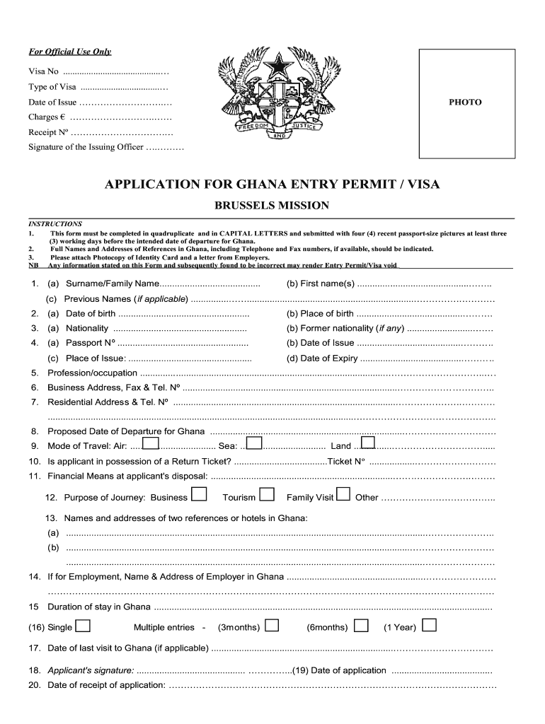 Ghana Visa Application Form Uk Complete Online AirSlate SignNow