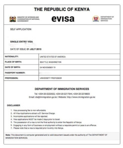 How To Apply For A Kenyan E Visa