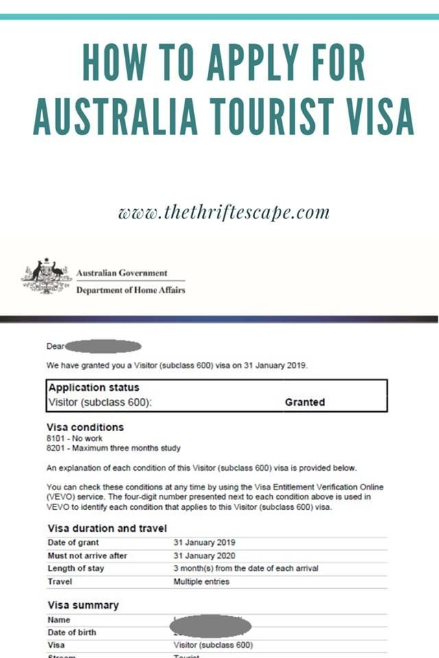 How To Apply For Australia Tourist Visa Australia Tourist Australia 