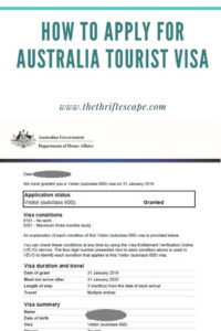 How To Apply For Australia Tourist Visa Australia Tourist How To
