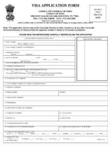 How To Apply For Indian Visa