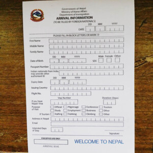 How To Apply For Nepal Visa On Arrival Nepal On Arrival Visa Application