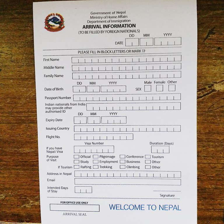 How To Apply For Nepal Visa On Arrival Nepal On Arrival Visa Application