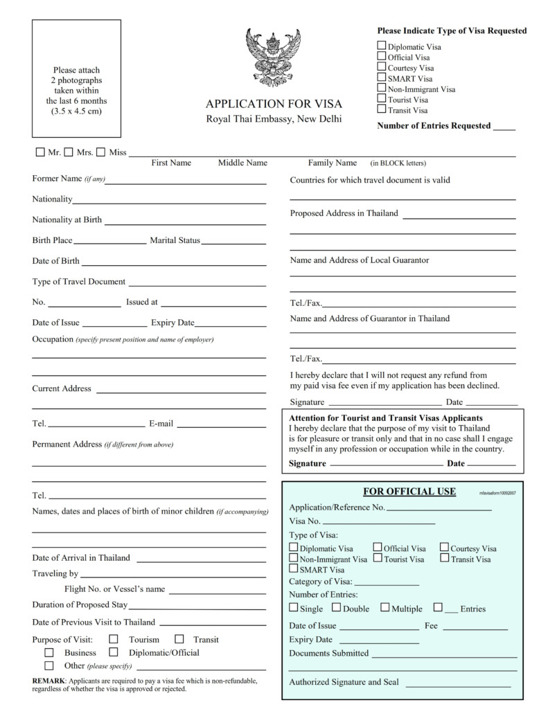 How To Apply Thai Visa From India Mast Yatri