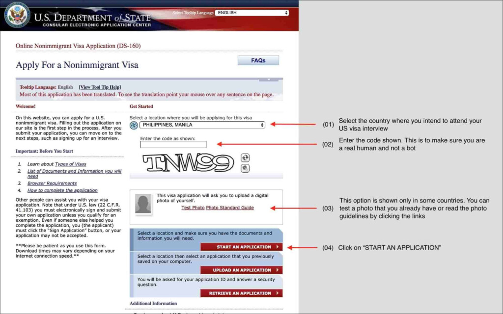How To Fill Ds 160 Form Online For Us Visa A Step By Step Guide Visa 