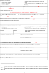 How To Fill In The Application For National Visa Form Spain Go Go