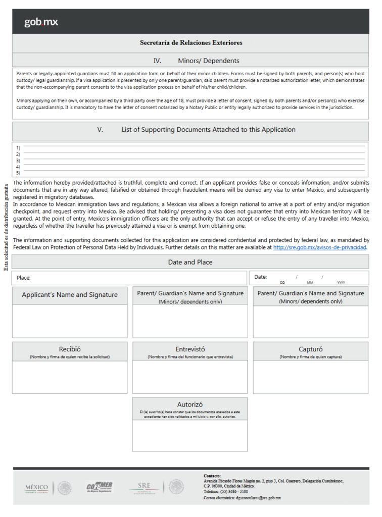 How To Fill Mexico s Visa Application Form 33travels