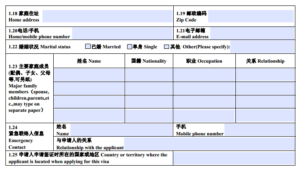 How To Fill Out The China Visa Application Form