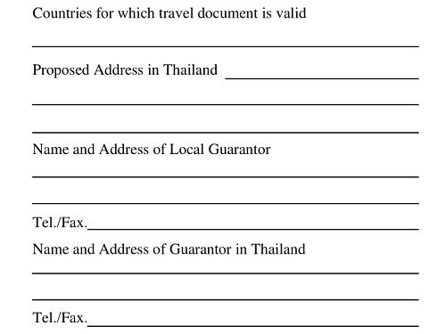 How To Fill Thailand Visa Application Form Filled Sample