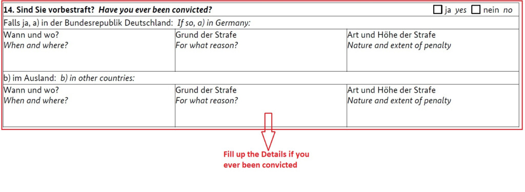 How To Fill The German National Visa Application Form Plan For Germany