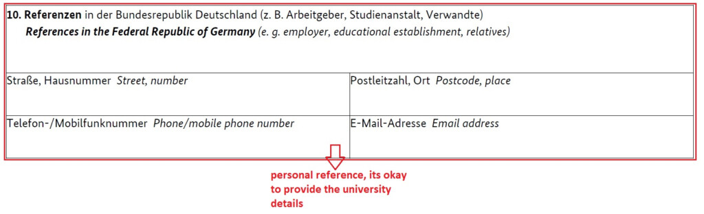 How To Fill The German National Visa Application Form Plan For Germany