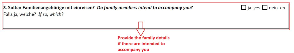 How To Fill The German National Visa Application Form Plan For Germany