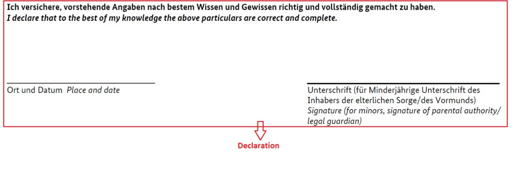 How To Fill The German National Visa Application Form Plan For Germany