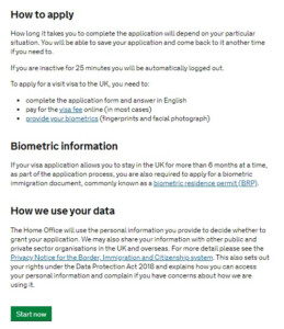 How To Fill Up The Online UK Visa Application Form UK Visit Visa