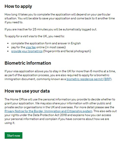 How To Fill Up The Online UK Visa Application Form UK Visit Visa 