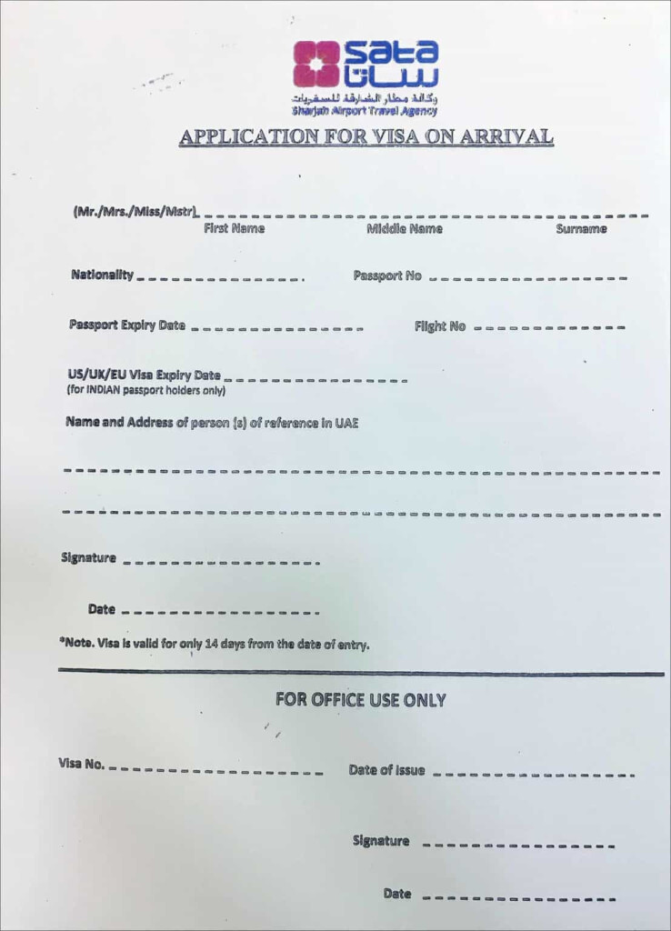 How To Get UAE Or Dubai Visa On Arrival With Indian Passport And US