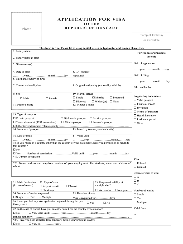 Hungary Visa Application Form Complete Online AirSlate SignNow